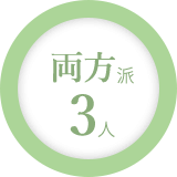 両方派 3人